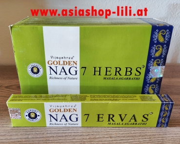 Preview: Räucherstäbchen Golden Nag 7 Kräuter
