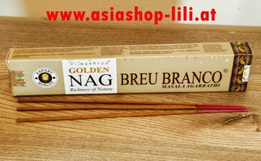 Räucherstäbchen Golden Nag Breu Branco