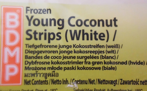 Kokosnußstreifen
