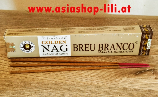 Räucherstäbchen Golden Nag Breu Branco