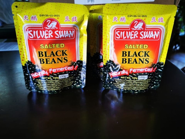 black beans salted